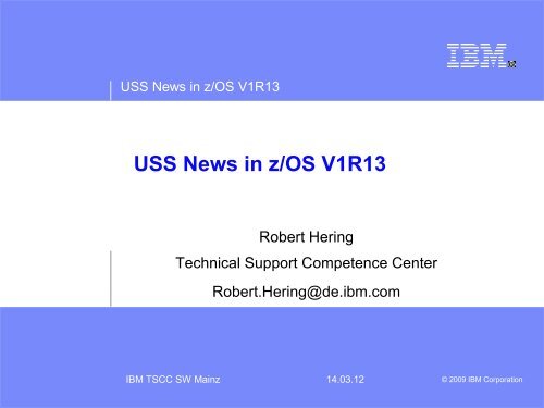 USS News in z/OS V1R13