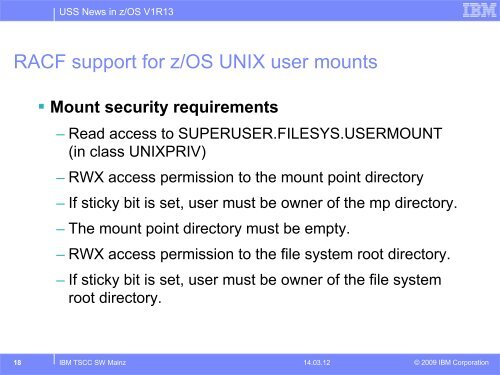 USS News in z/OS V1R13