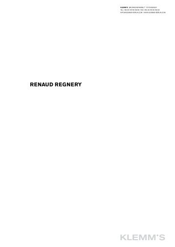 ReNAUD ReGNeRY - KLEMM'S