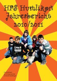 Jahresbericht 2010/2011 - bei der HPS Humlikon