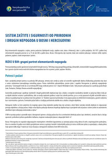 SiStem zaÅ¡tite i SigurnoSti od prirodnih i drugih nepogoda u BoSni i ...