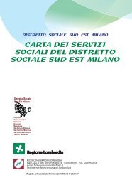 carta dei servizi sociali del distretto sociale sud est milano