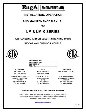 LM & LM-K SERIES - Engineered Air