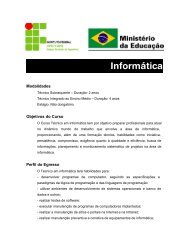 TÃ©cnico em InformÃ¡tica - Ifes