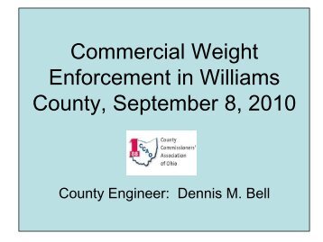 Basics of Ohio's Weight Enforcement Laws & How to Establish a ...