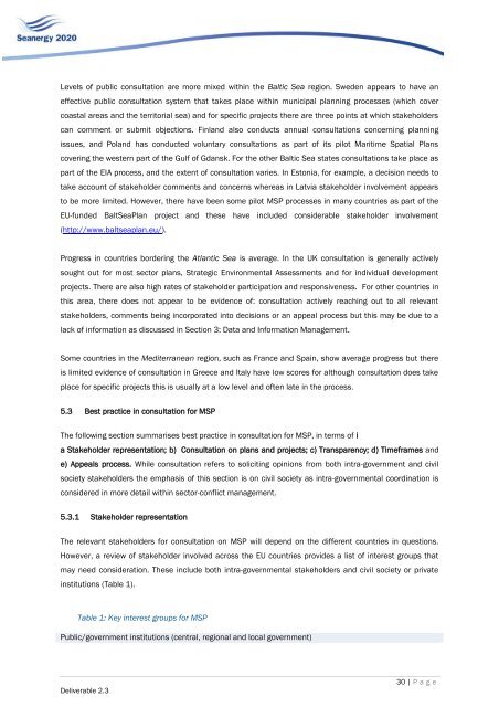 Comparative analysis of Maritime Spatial Planning ... - Seanergy 2020