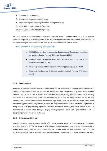 Comparative analysis of Maritime Spatial Planning ... - Seanergy 2020