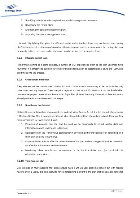 Comparative analysis of Maritime Spatial Planning ... - Seanergy 2020