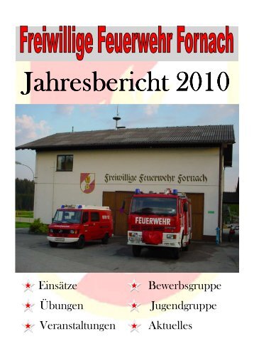 Jahresbericht der FF 2010