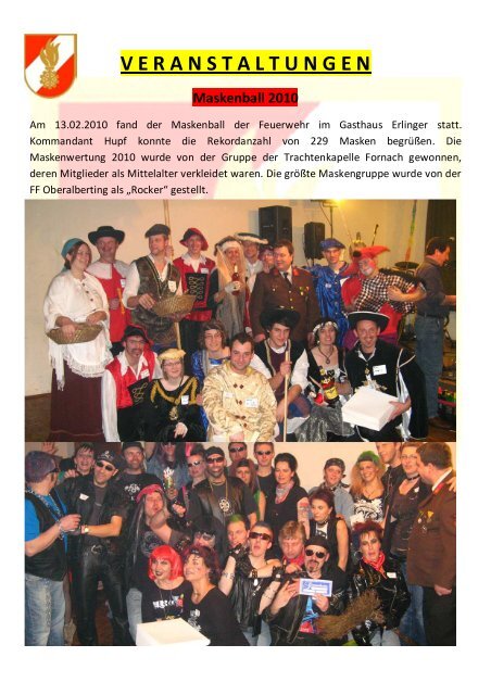 Jahresbericht der FF 2010