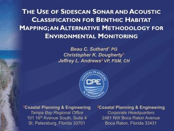 the use of sidescan sonar and acoustic classification for ... - fsbpa