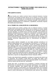 EXTRACTIVISMO Y NEOEXTRACTIVISMO: DOS CARAS DE LA ...