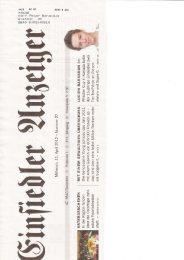 Zweimal Top Ten, einmal out, Einsiedlerzeitung 11/4/2012