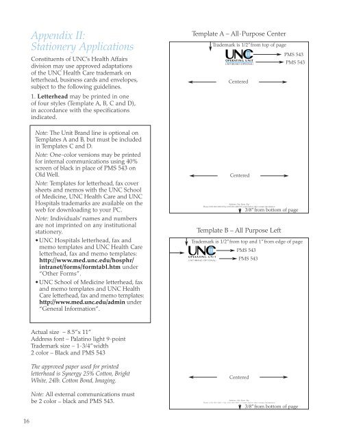 Approved Applications - UNC Health Care