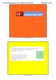 unit 1.4 estimating square roots - student notes.notebook