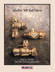 MuellerÂ® 300TM Ball Valves - Mueller Co.