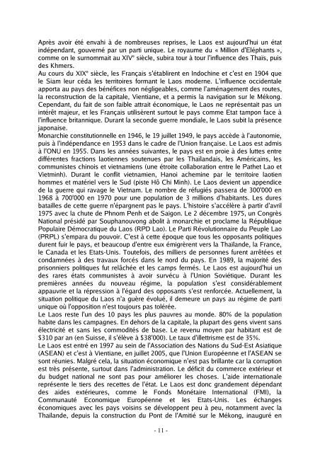 Rapport de stage - FacultÃ© de MÃ©decine