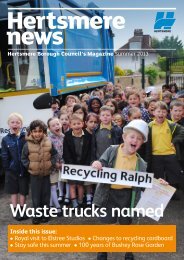 Hertsmere News Summer 2013 - Hertsmere Borough Council