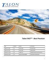 Talon FAST™ - Best Practices - Cloud Distribution
