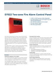 D7022 Two-zone Fire Alarm Control Panel