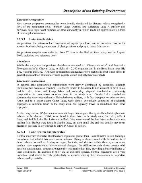 080121-08MN006-Sabina Hackett River Project Proposal ... - NIRB