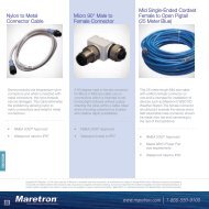 Nylon to metal connector cable (pdf) - Maretron