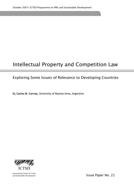 Intellectual Property and Competition Law - IPRsonline.org