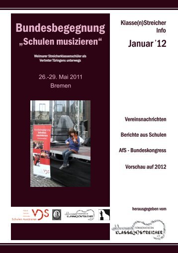 Klasse(n)Streicher Info Januar 2012 - Streicherklassen.de