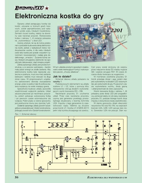 Elektroniczna kostka do gry (287KB) - Elportal