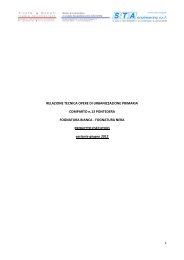 Relazione tecnica opere di urbanizzazione primaria - Comune di ...