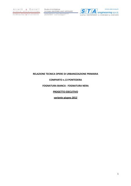 RELAZIONE PIANO LOTTIZZAZIONE SCARICARE