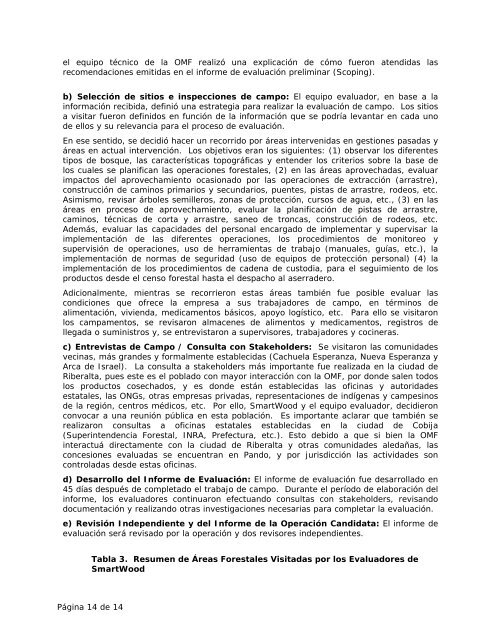 Resumen PÃºblico de CertificaciÃ³n - Rainforest Alliance