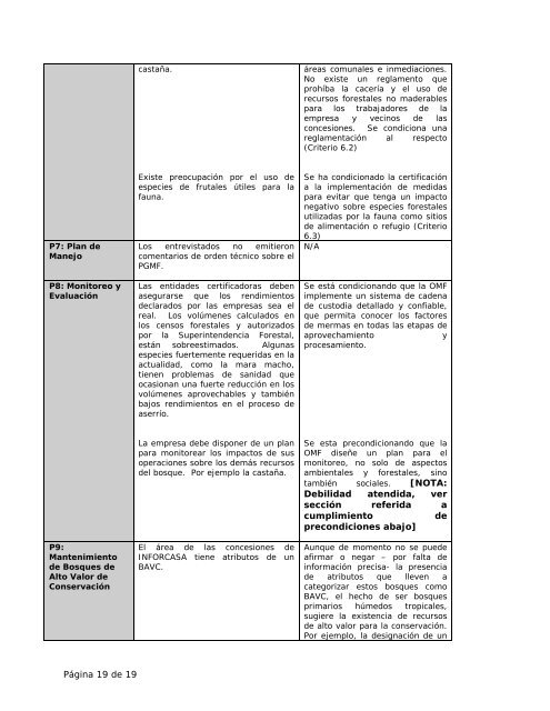 Resumen PÃºblico de CertificaciÃ³n - Rainforest Alliance