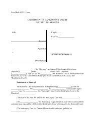 Local Rule Form 9027-1 - United States Bankruptcy Court - District ...