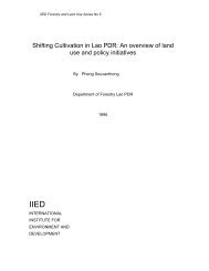 Shifting Cultivation in Lao PDR: An overview of land use and ... - LAD