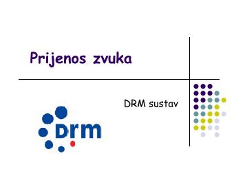 Prijenos zvuka - FER