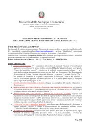 ISTRUZIONI PER LA COMPILAZIONE DELLA DOMANDA DI ...