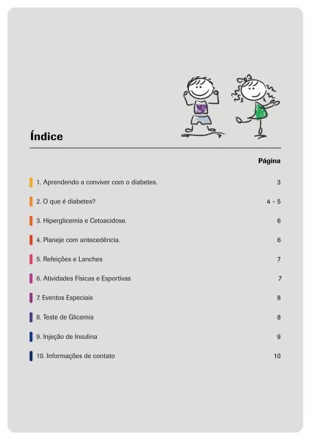 Manual com Diretrizes para Professores de Crianças com Diabetes