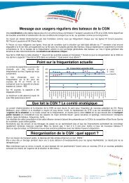 Message aux usagers rÃ©guliers des bateaux de la CGN Point sur la ...