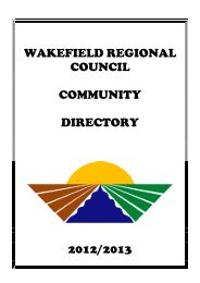 2012/2013 Community Directory - Wakefield Regional Council