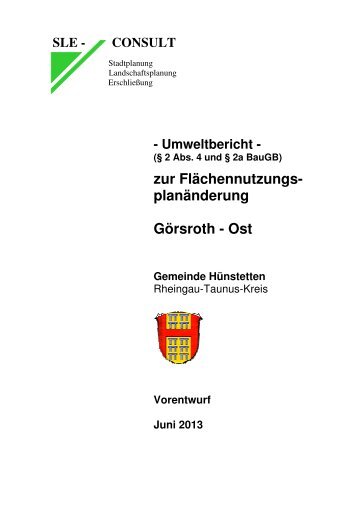 Umweltbericht - Gemeinde Hünstetten