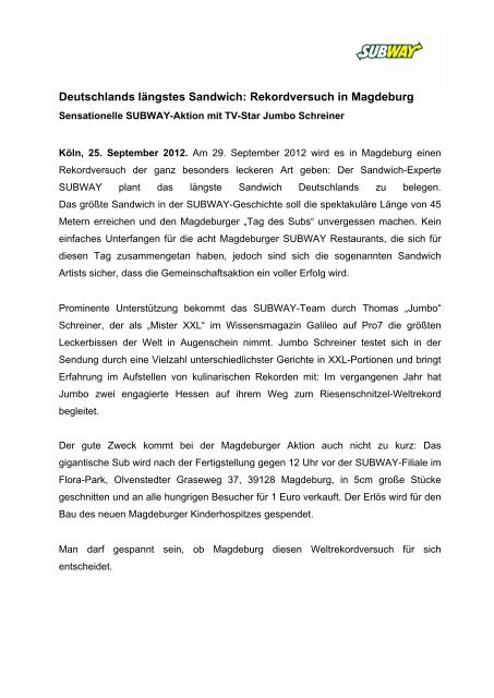 PM als PDF - Newsroom - Subway