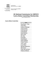 UK National Commission for UNESCO Cymru-Wales Committee ...