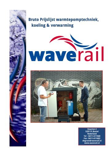 Bruto Prijslijst warmtepomptechniek, koeling & verwarming - Waverail