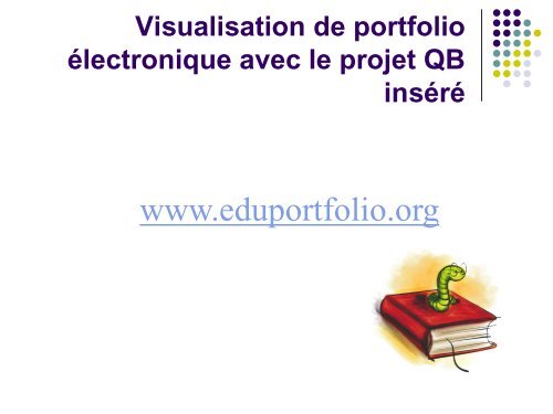 PrÃ©sentation projet QB et portfolio Ã©lectronique - aeesicq