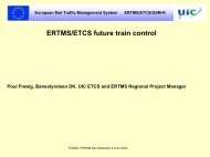 ERTMS/ETCS future train control