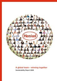 Sustainability Report 2009 - Henkel