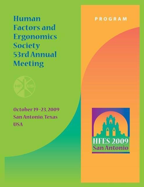 09 HFES AM Program,r7.qxd - Human Factors and Ergonomics ...