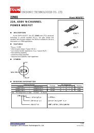 UNISONIC TECHNOLOGIES CO., LTD 22N65