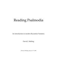 Reading Psalmodia (PDF) - St. Anthony's Monastery